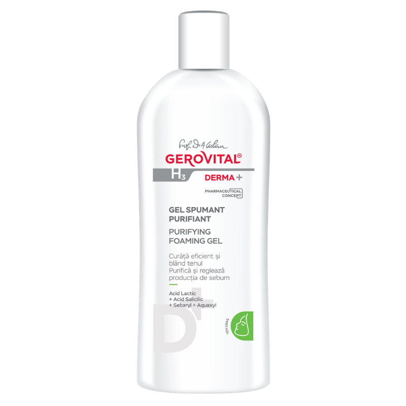 Gerovital H3 Derma+ Gel Spumant Purifiant 200ml