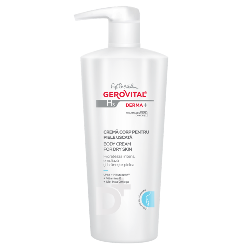 Gerovital H3 Derma+ Crema de Corp pt Piele Uscata 500ml