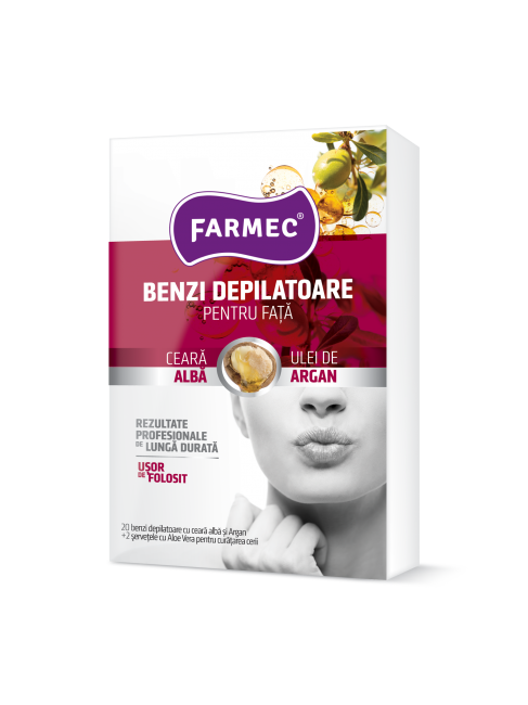 Farmec Benzi Depilatoare Fata Argan (10x2)+2serv