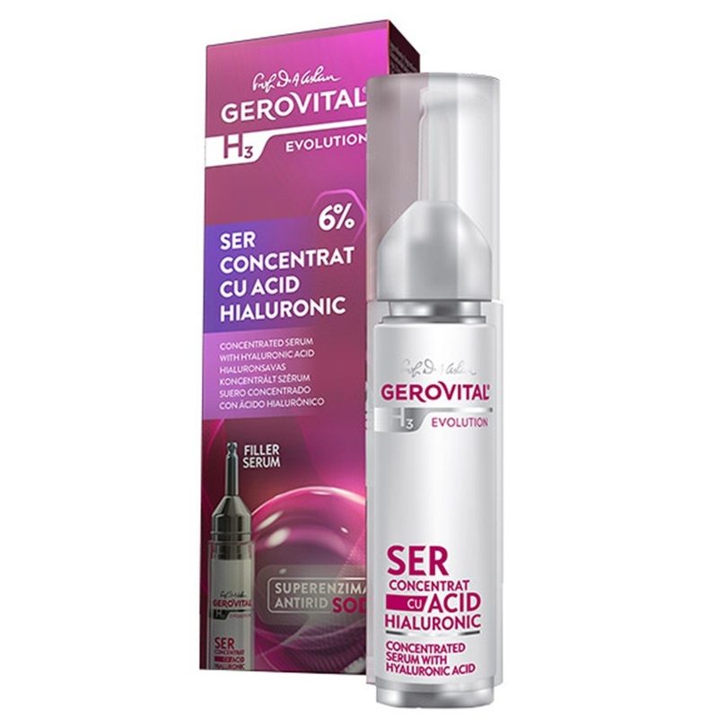 Gerovital H3 Evolution Ser cu Acid Hialuronic 10ml