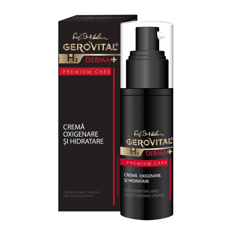 Gerovital H3 Derma+ Premium Care Crema Oxigenare si Hidratare 30ml