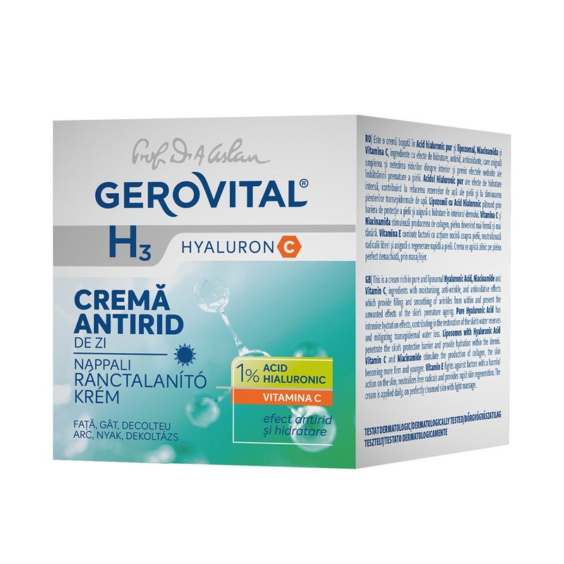 Gerovital H3 Hyaluron C Crema Antirid de Zi 50ml