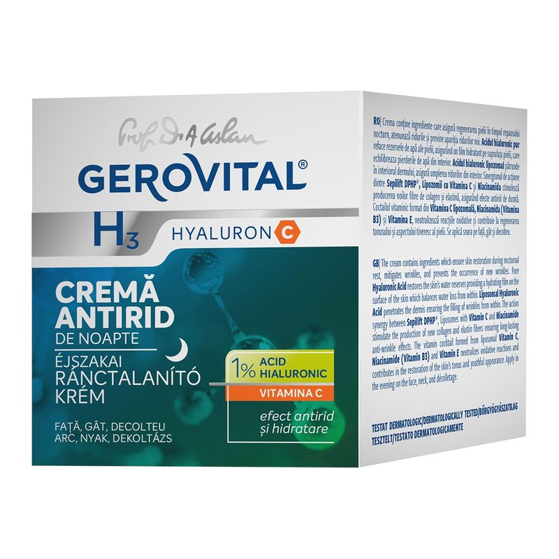 Gerovital H3 Hyaluron C Crema Antirid de Noapte 50ml