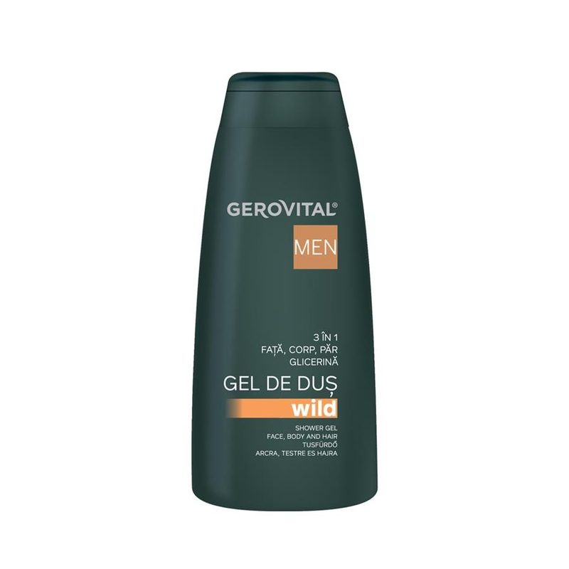 Gerovital Men Gel de Dus Wild 3in1 400ml