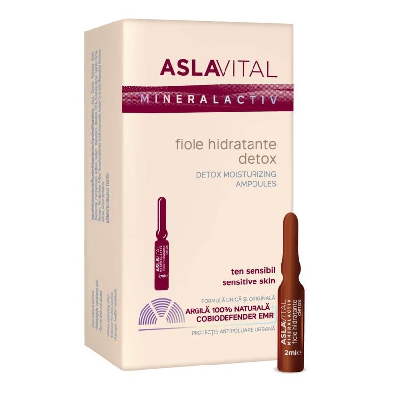 Aslavital Mineralactiv Fiole Hidratante Detox 2ml x 7fi