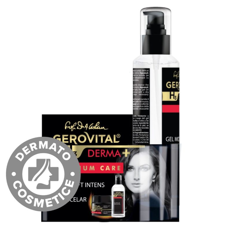 Gerovital H3 Derma+ Caseta Crema Lift Intens 50ml+Gel Micelar 150ml