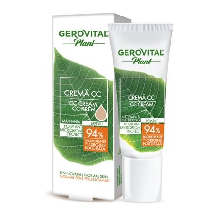 Gerovital Plant Crema CC Mediu Matifianta 30ml