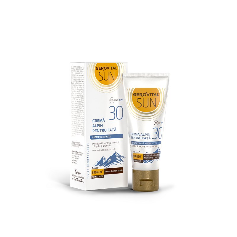 Gerovital Sun Crema Alpin pt Fata SPF30 30ml