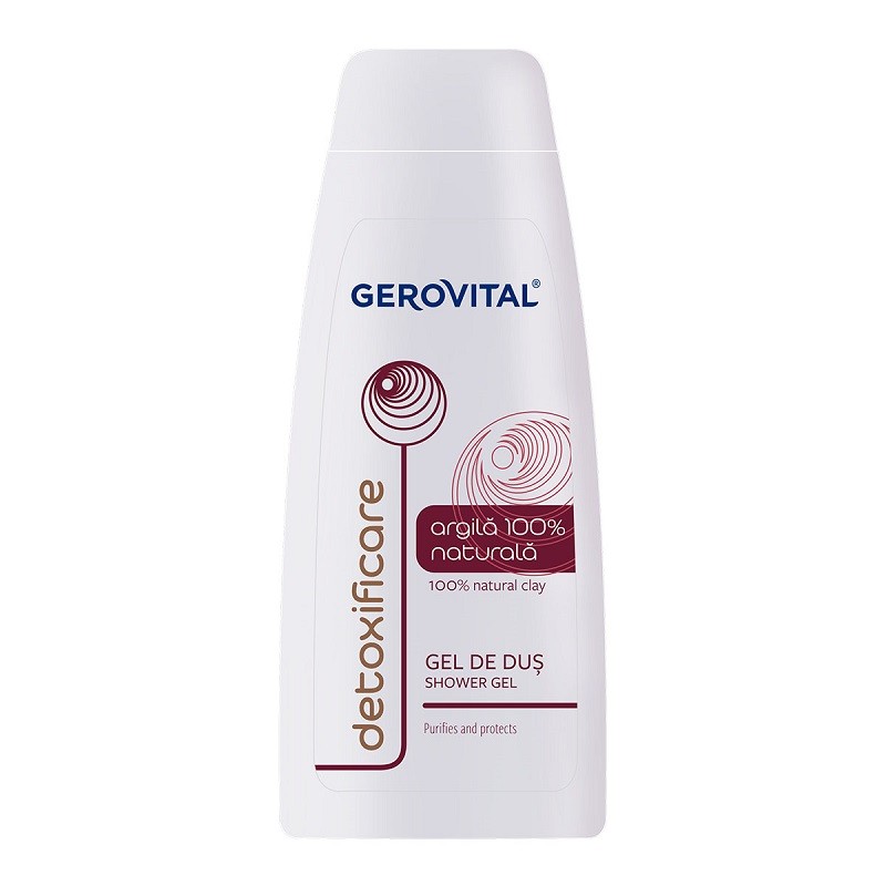 Gerovital Gel de Dus Detoxifiere Argila 100% Naturala 400ml