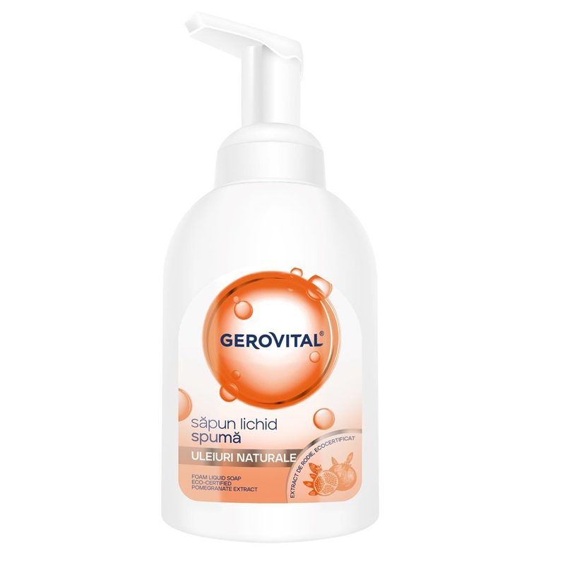 Gerovital Sapun Lichid Spuma Uleiuri Naturale 300ml