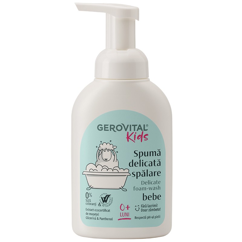 Gerovital Kids Spuma Delicata Spalare Bebe 300ml