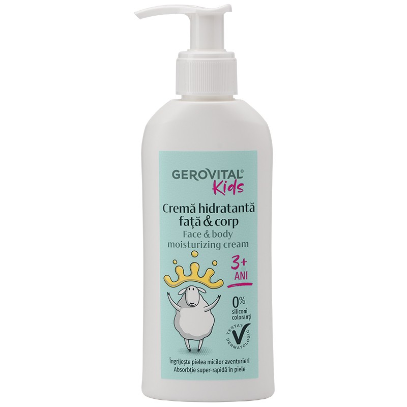 Gerovital Kids Crema Hidratanta Fata si Corp 150ml