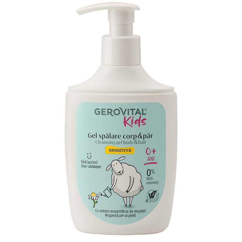 Gerovital Kids Gel Spalare Corp si Par Sensitive 300ml