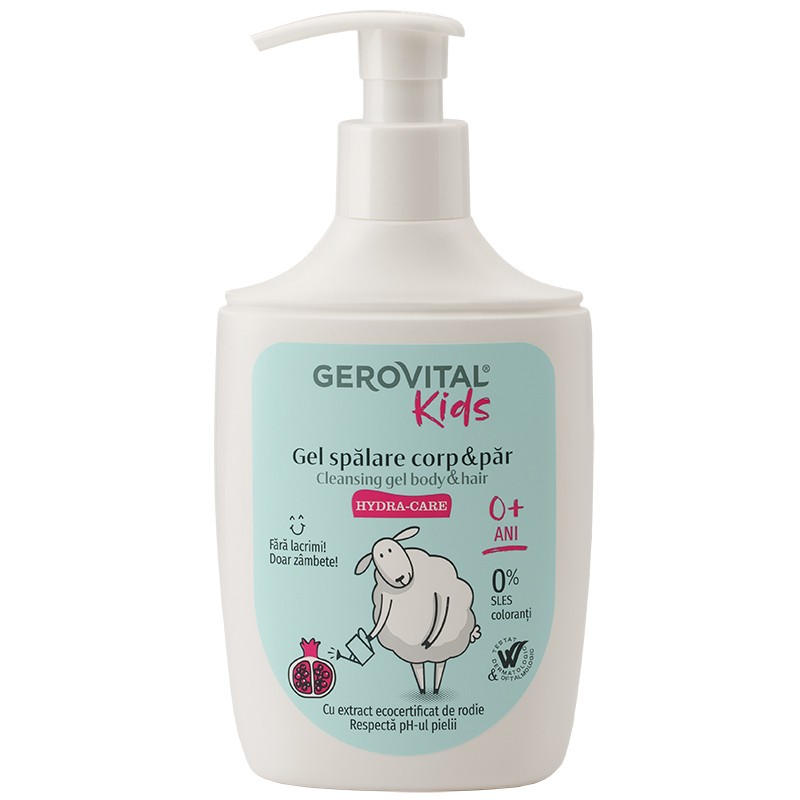 Gerovital Kids Gel Spalare Corp si Par Hydra Care 300ml