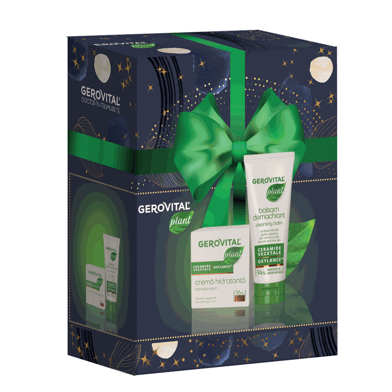 Gerovital Plant Caseta Crema Hidratanta 50ml+Balsam Demachiant 100ml