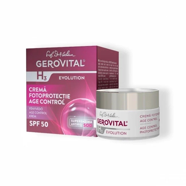 Gerovital H3 Evolution Age Control Crema Fotoprotectie SPF50 50ml