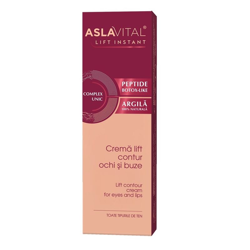 Aslavital Lift Instant Crema Lift Contur Ochi si Buze Botox Like 15ml