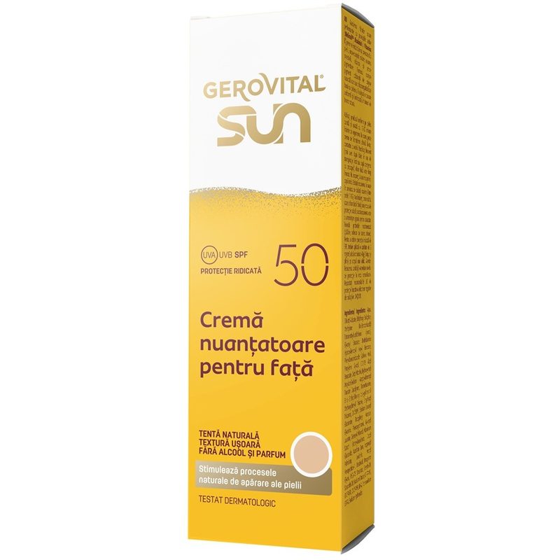 Gerovital Sun Crema Nuantatoare pt Fata SPF50 50ml