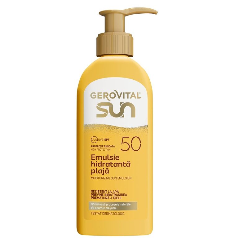 Gerovital Sun Emulsie Hidratanta Plaja SPF50 200ml