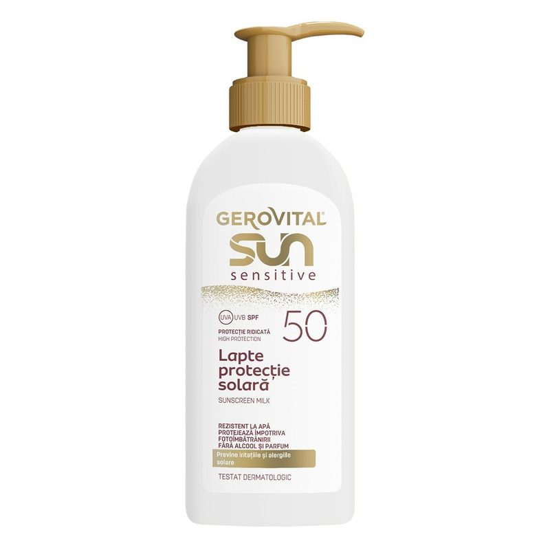 Gerovital Sun Sensitive Lapte Protectie Solara SPF50 200ml