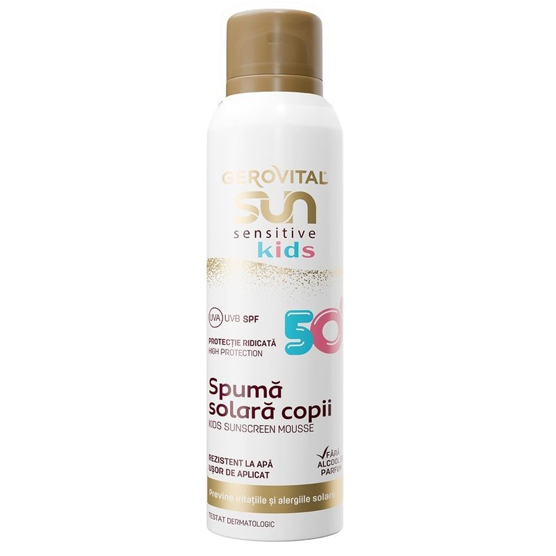 Gerovital Sun Spuma Protectie pt Copii SPF50 150ml