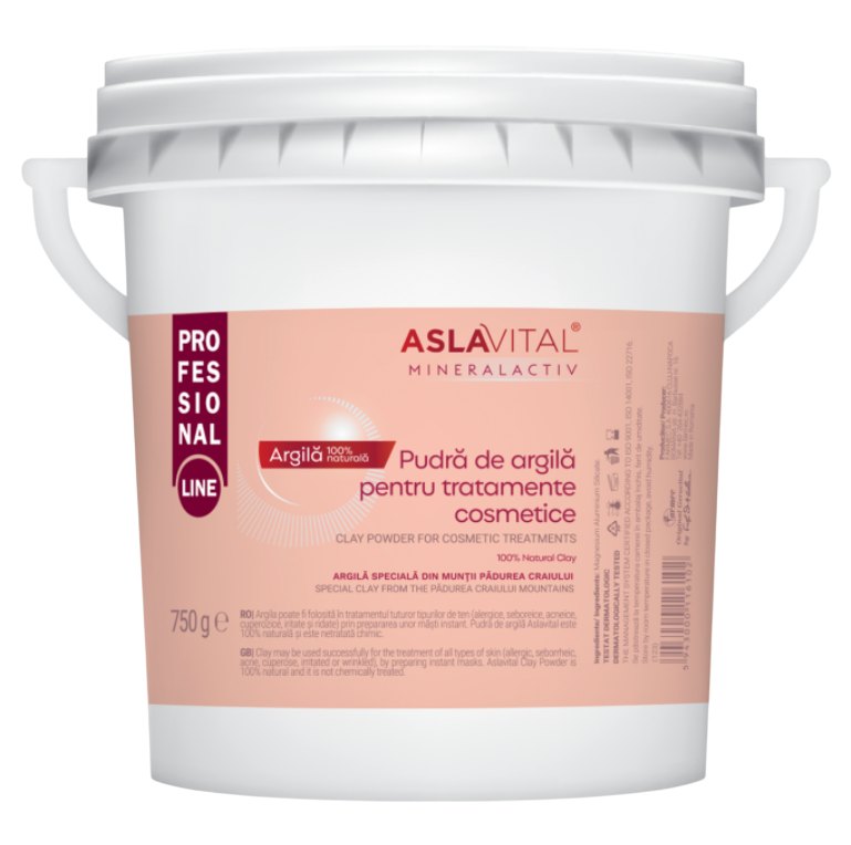 Aslavital Argila pt Tratamente Cosmetice 750g