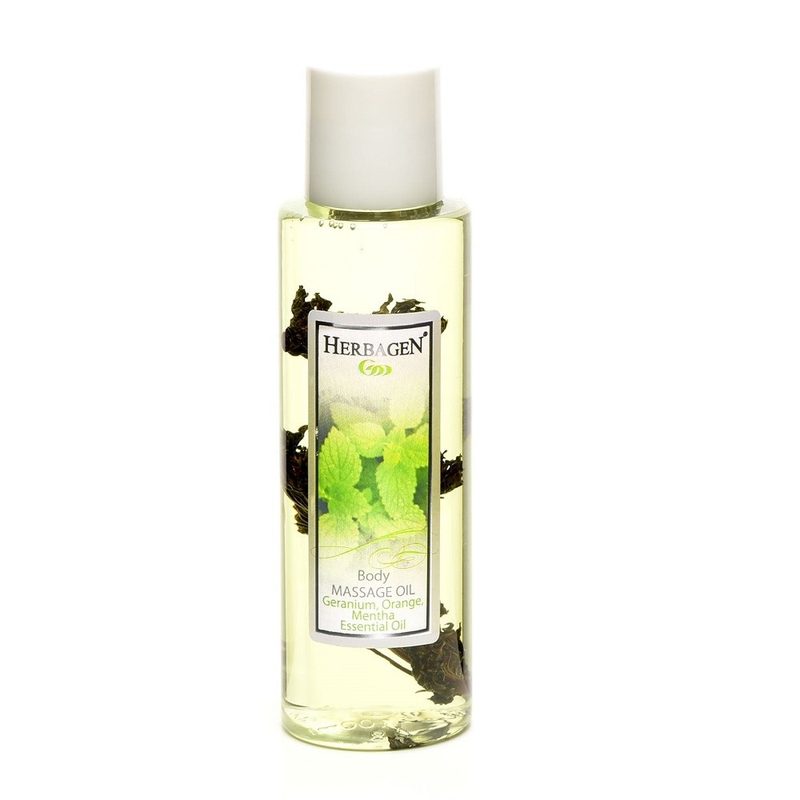 Herbagen Ulei de Masaj Revitalizant cu Grapefruit + Menta + Geraniu + Portocala 100ml