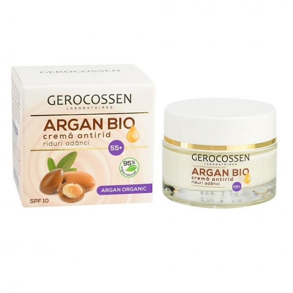 Gerocossen Argan Bio Crema pt combaterea Ridurilor Adanci cu SPF10 55+ 50ml
