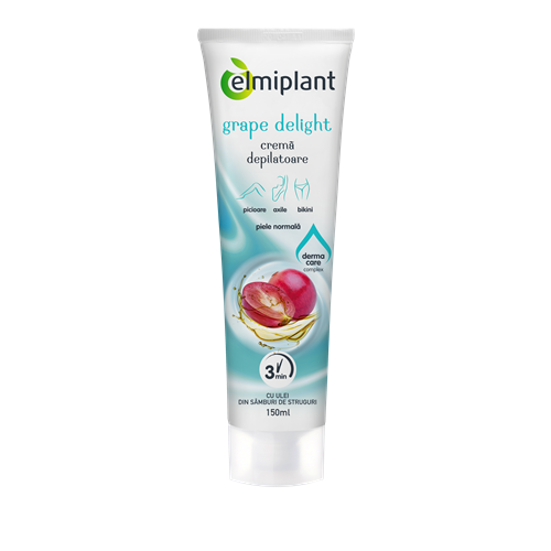 Elmiplant Crema Depilatoare Piele Normala cu Samburi de Struguri Grape Delight 150ml
