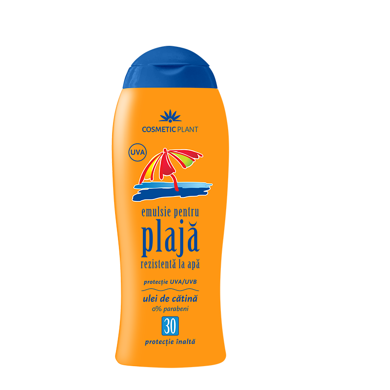 Cosmetic Plant Sun Emulsie pt Plaja Rezistenta la Apa Ulei Catina SPF30 200ml