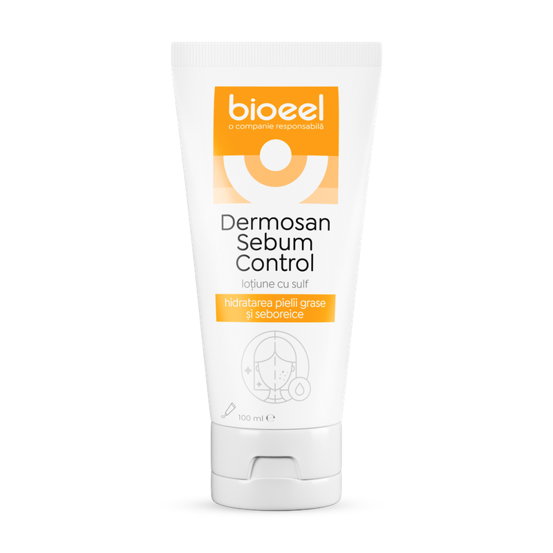 Dermosan Sebum Control Lotiune cu Sulf 100ml Bioeel