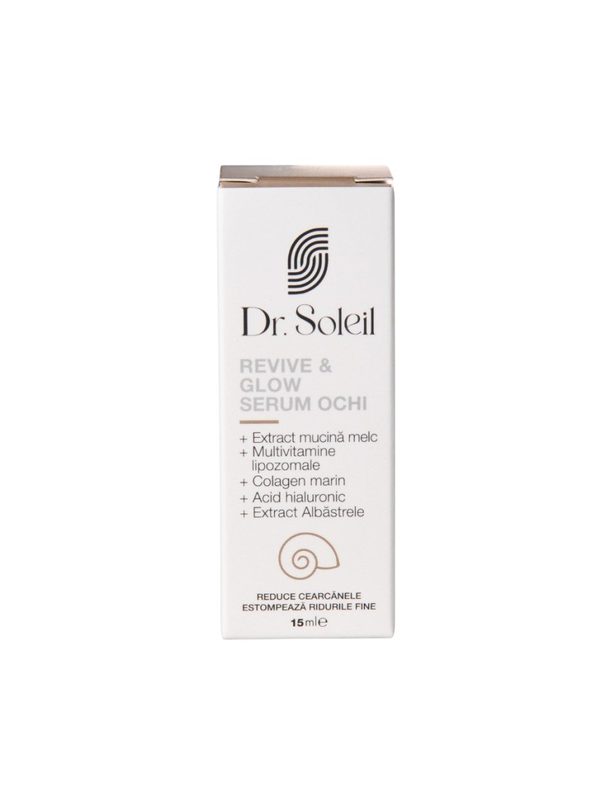 Dr Soleil Serum Ochi Mucina Melc Revive&Glow 15ml
