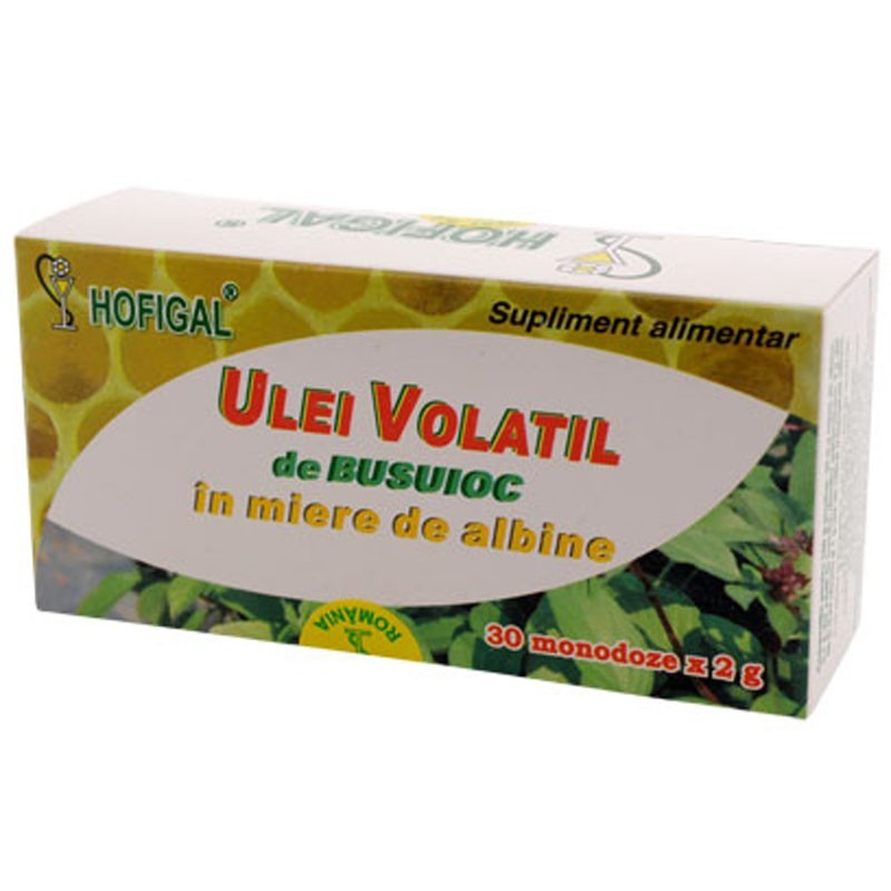 Hofigal Ulei Volatil de Busuioc in Miere de Albine x 30monodz