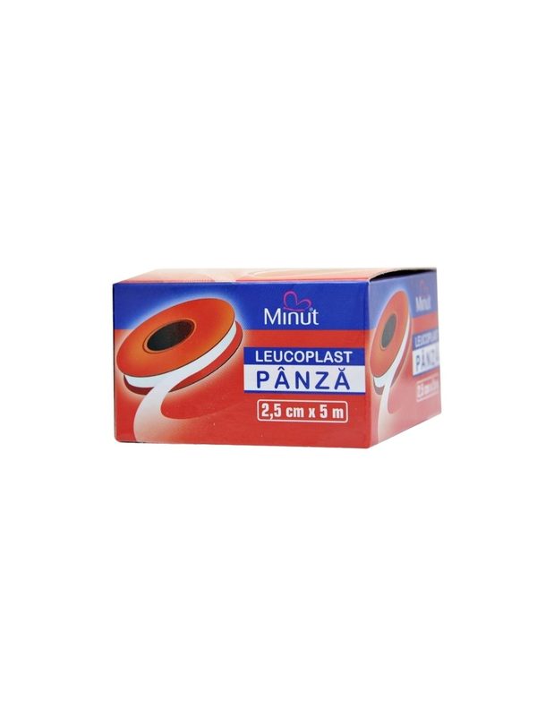 Minut Leucoplast Plast Panza 2,5cm/5m