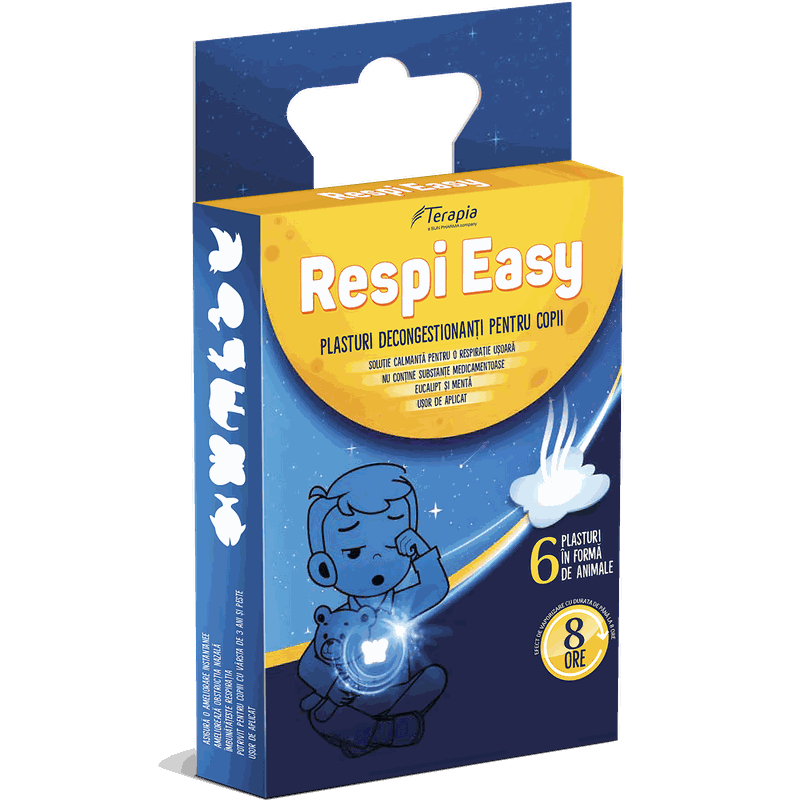 Respi Easy Plasturi Decongestionanti pt Copii x 6buc Terapia