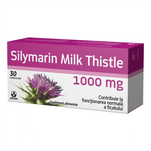 Silymarin Milk Thistle 1000mg x 30cps Biofarm