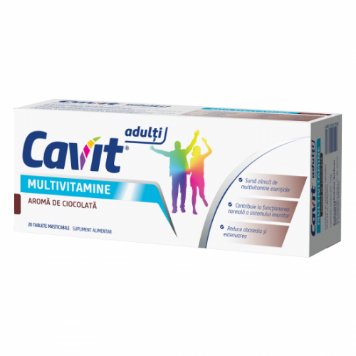 Cavit Adulti Multivitamine Ciocolata x 20cpr mast Biofarm