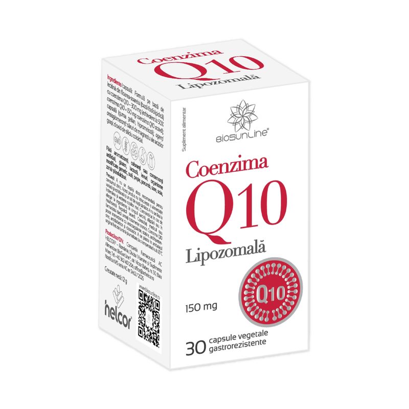 Coenzima Q10 Lipozomala 150mg x 30cps veg BioSunLine