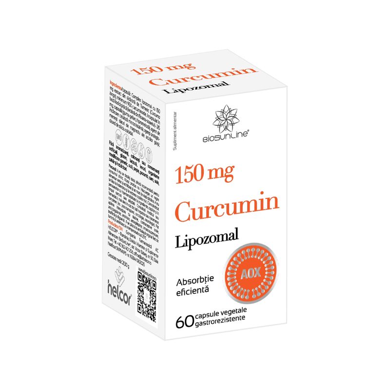 Curcumin Lipozomal 150mg x 60cps gastrorez BioSunLine