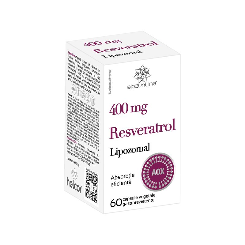 Resveratrol Lipozomal 400mg x 60cps veg BioSunLine