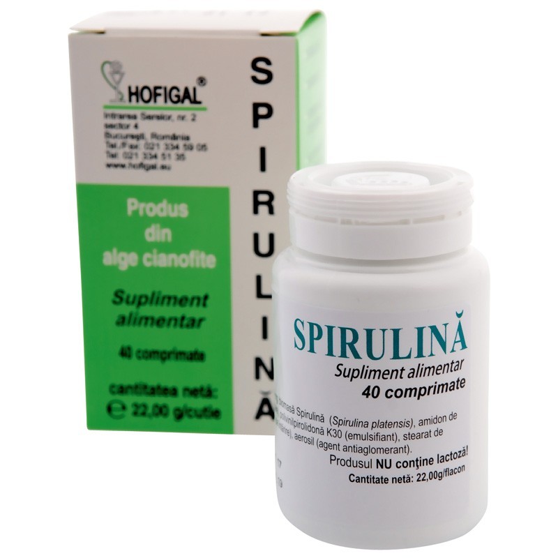 Hofigal Spirulina 200mg x 40cpr