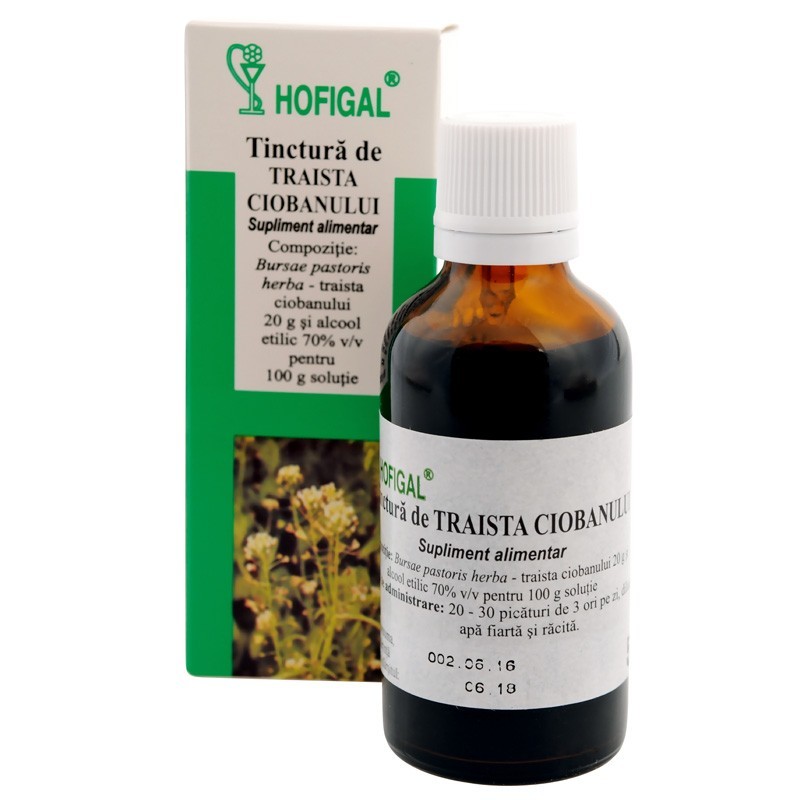 Hofigal Tinctura de Traista Ciobanului 50ml