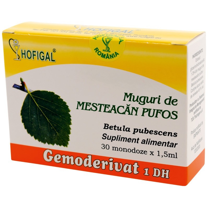 Hofigal Gemoderivat Muguri de Mesteacan Pufos x 30monodz