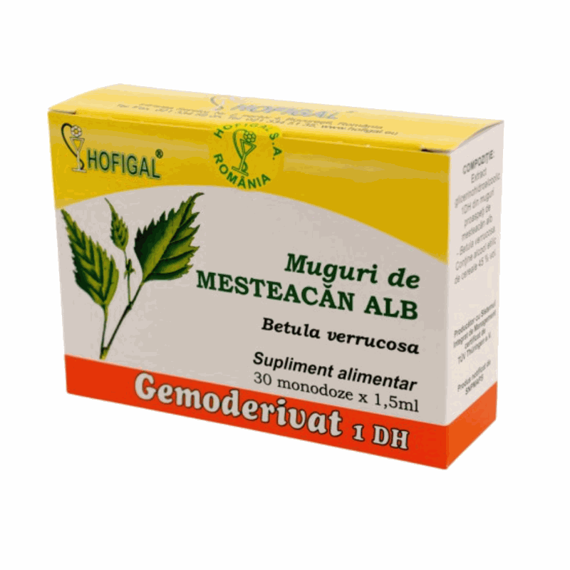Hofigal Gemoderivat Muguri de Mesteacan Alb x 30monodz