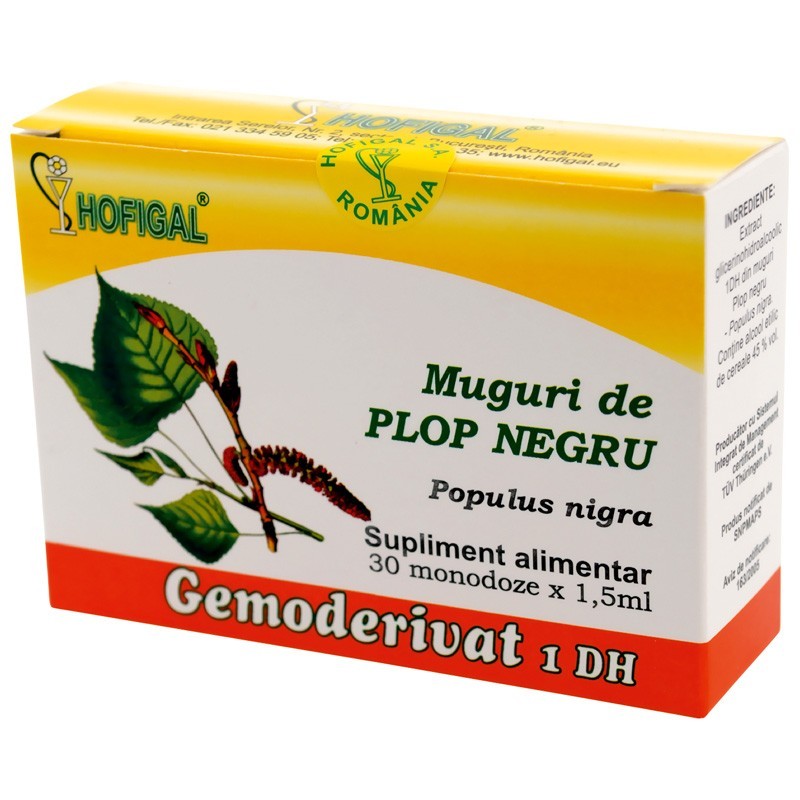Hofigal Gemoderivat Muguri de Plop Negru x 30monodz