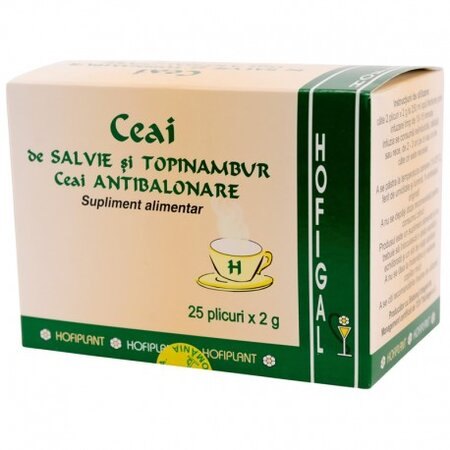 Hofigal Ceai Antibalonare de Salvie si Topinambur x 25plic