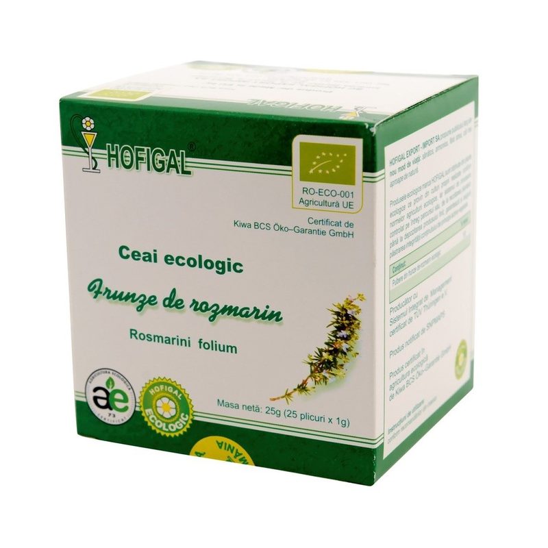 Hofigal Ceai Ecologic Frunze de Rozmarin x 25plic