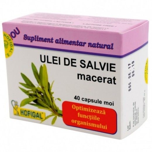 Hofigal Ulei de Salvie Macerat 500mg x 40cps