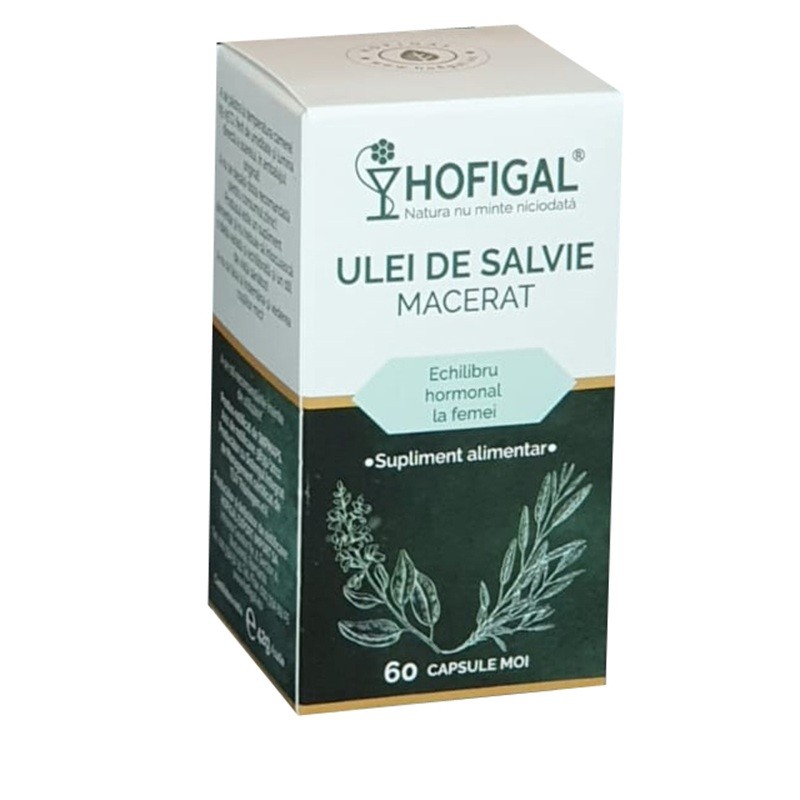 Hofigal Ulei de Salvie Macerat 500mg x 60cps