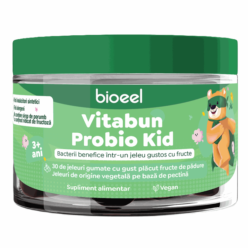 Vitabun Probio Kid Jeleuri Gumate x 30buc Bioeel